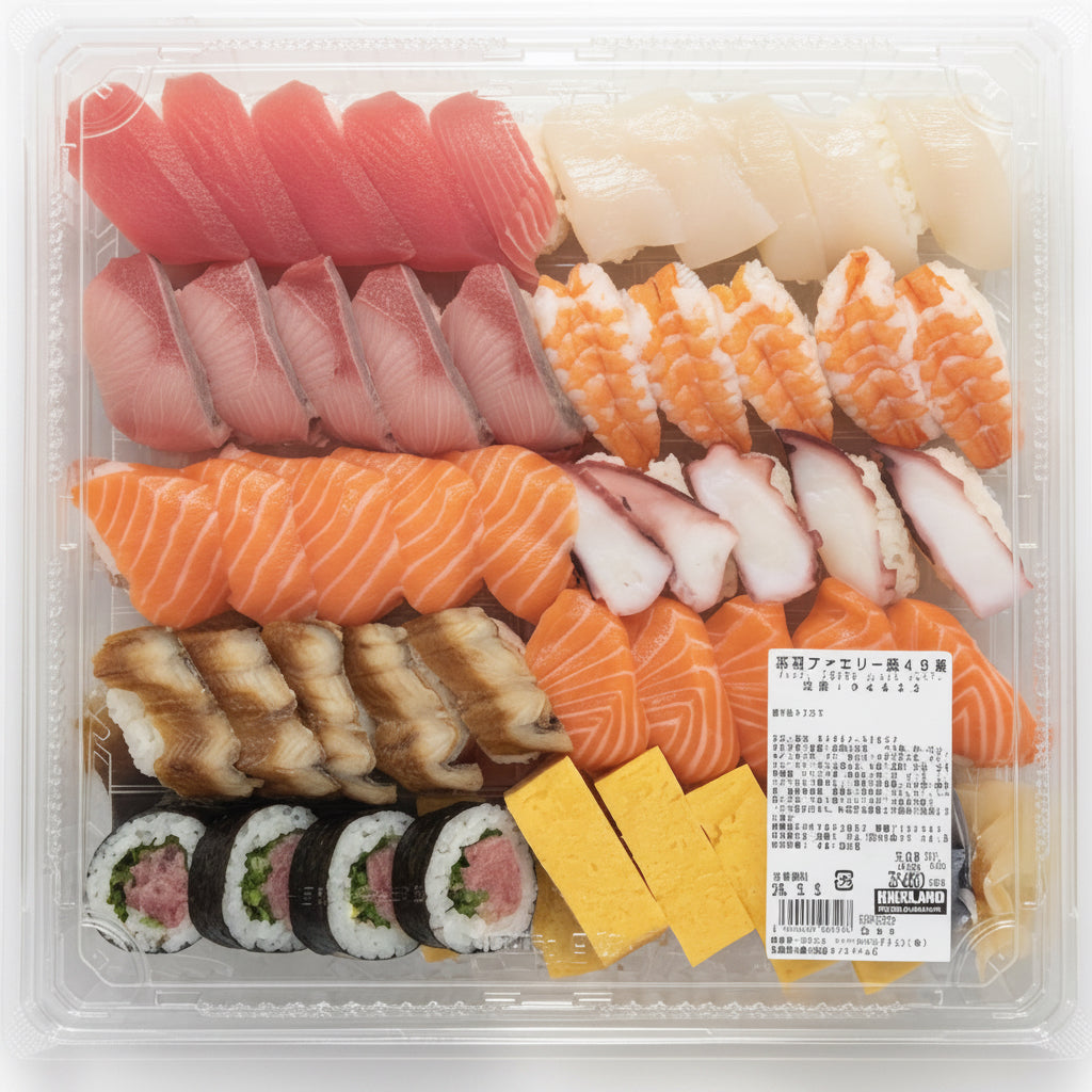 寿司ファミリー盛り48貫 – Rokkos Delivery